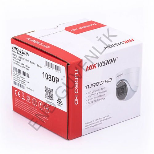 Hikvision DS-2CE76D0T-EXIPF TVI  2mp 2.8mm Sabit Lensli Ir Dome Kamera