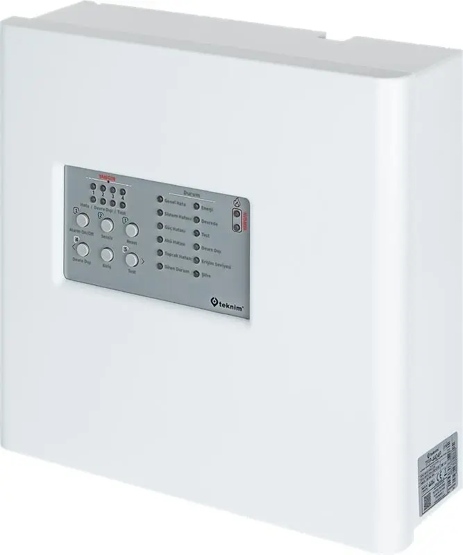 Teknim TFP-4404P 4 Bölgeli Konvansiyonel Yangın Alarm Paneli Plastik Kasa