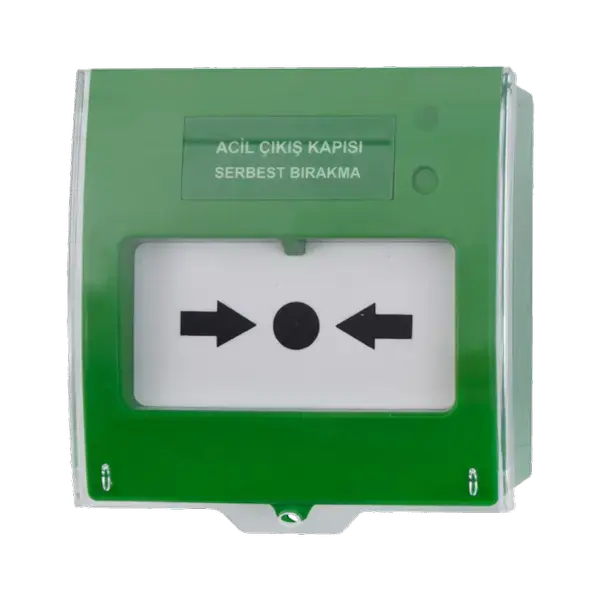 Teknim TFB-3165G Acil Çıkış Kapısı Serbest Bırakma Butonu, Yeşil