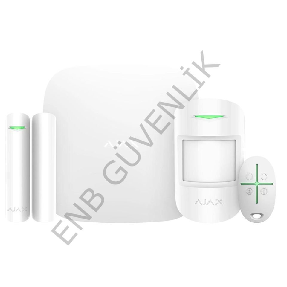 Ajax Hubkit Plus Kablosuz Alarm Seti Wifi / StarterKit Plus Seti Beyaz