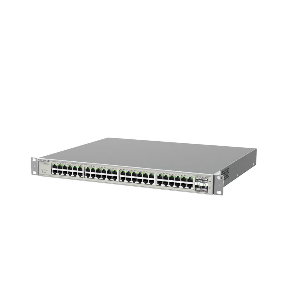 RUIJIE REYEE RG-NBS5200-48GT4XS-UP 48GE PoE+ Port (740W), 4x 10G SFP L3 Yön Sw
