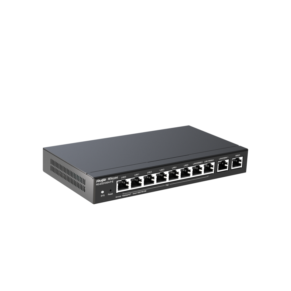 Reyee RG-EG310GH-P-E 10 Port Cloud PoE Yönlendirici