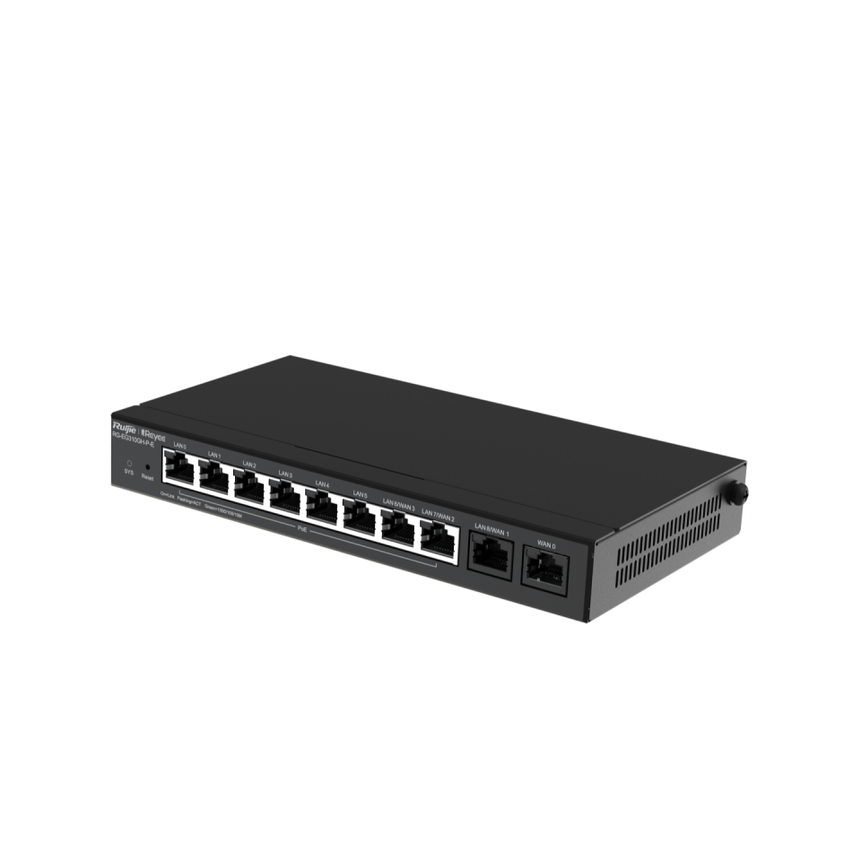Reyee RG-EG310GH-P-E 10 Port Cloud PoE Yönlendirici