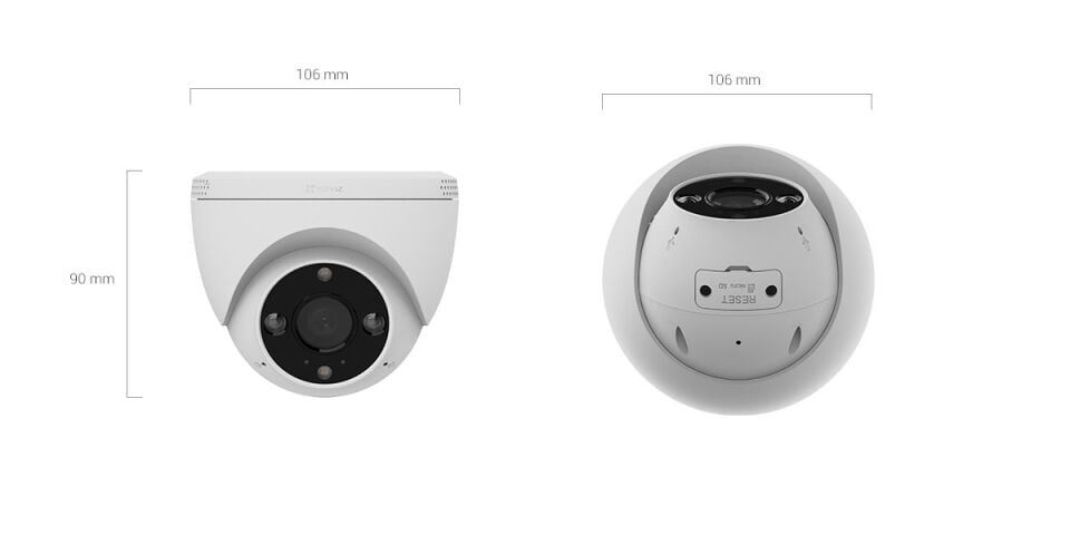 EZVİZ CS-H4 3 MP Wi-Fi Dome Kamera (H.265) ( İki yönlü Konuşma )