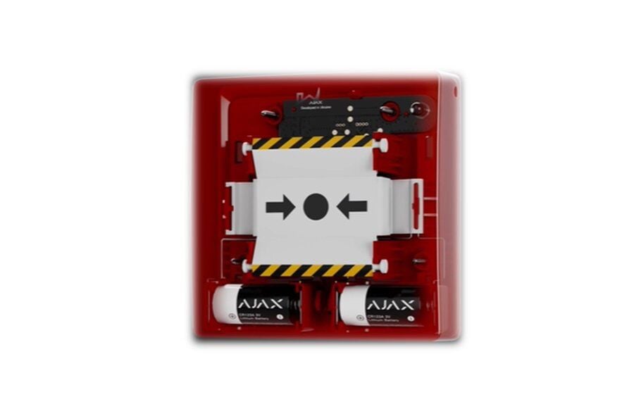 AJAX Manual Call Point Kablosuz Kırbas Buton - Kırmızı