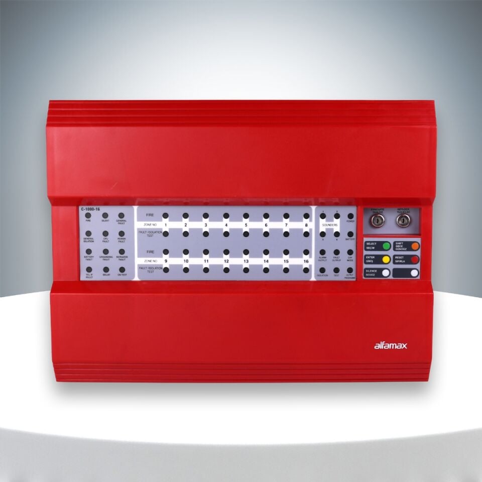 ALFAMAX C-1000-16 16 ZONE YANGIN ALGILAMA PANELİ