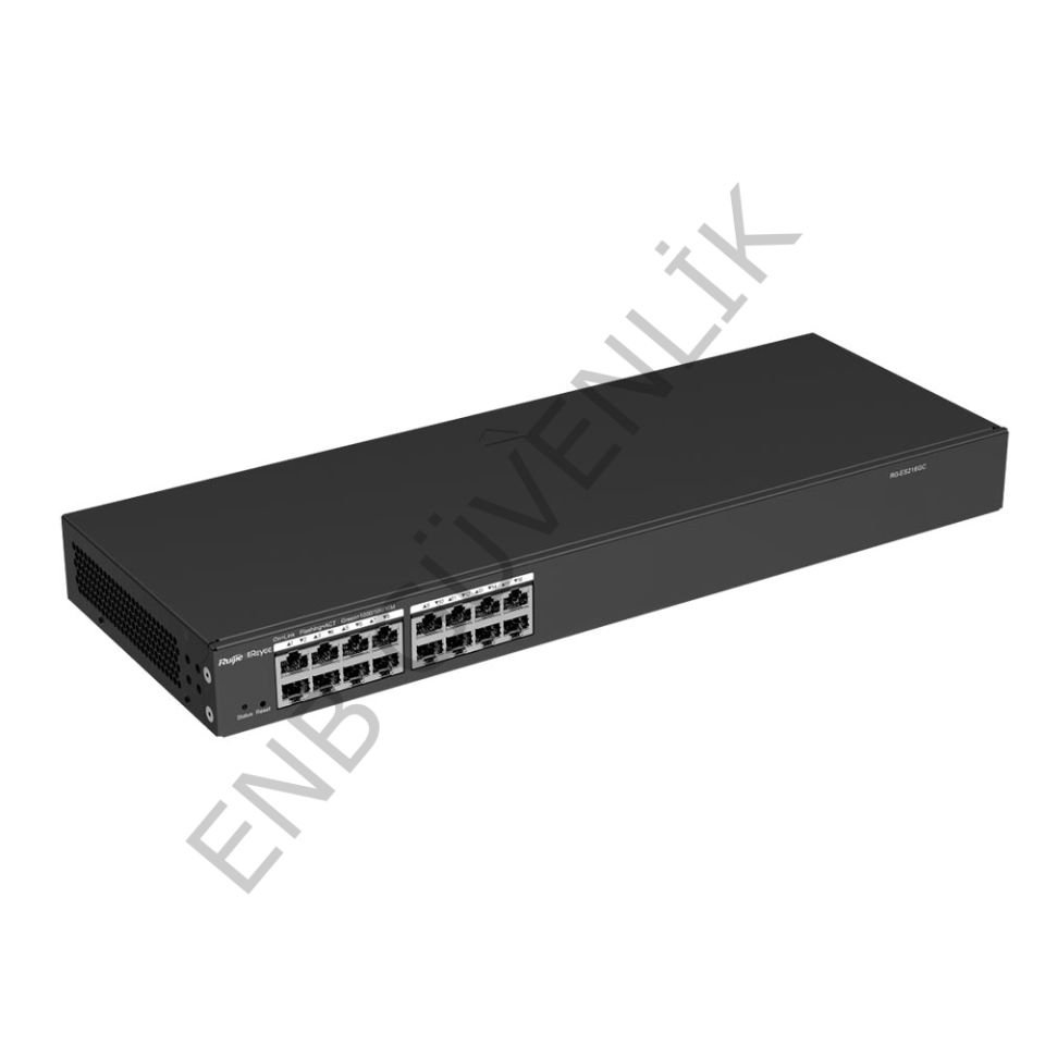 RUIJIE RG-ES216GC, 16-Port Gigabit Bulut Yönetimli PoE Olmayan Anahtar