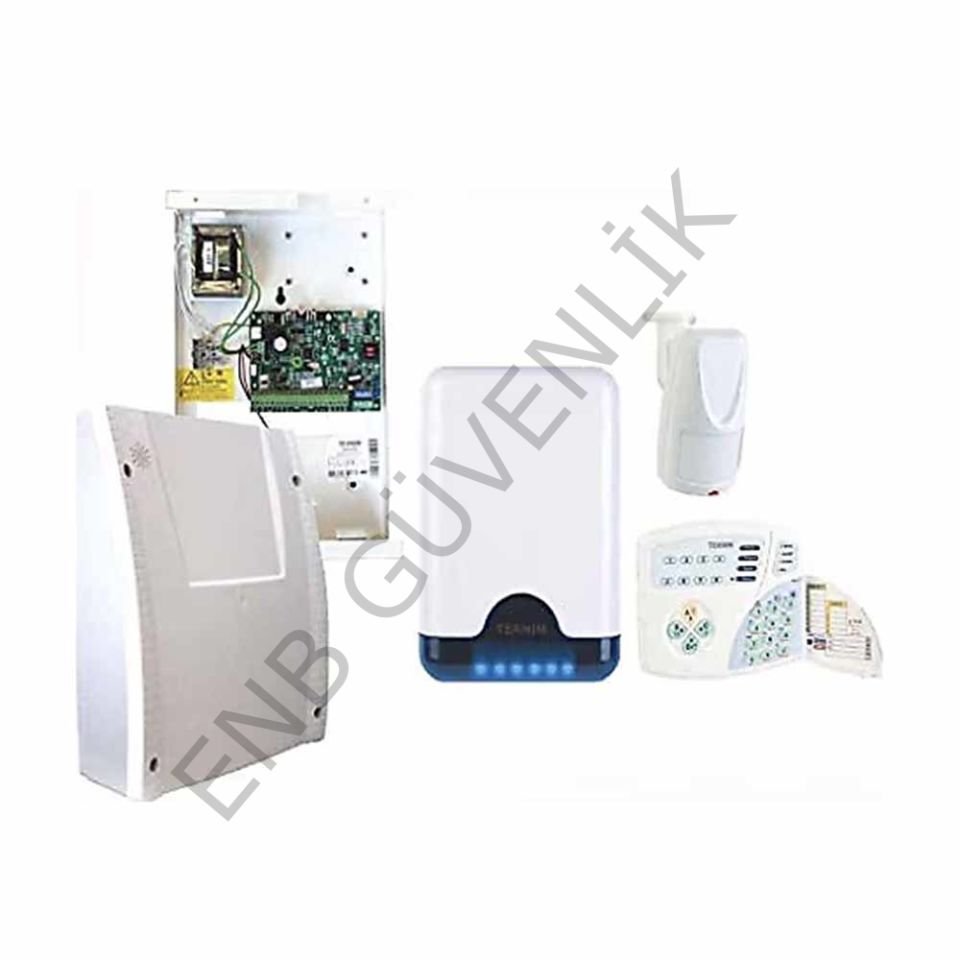 Teknim VAP404PT 4+4 Zonlu Gelişmiş Alarm Seti