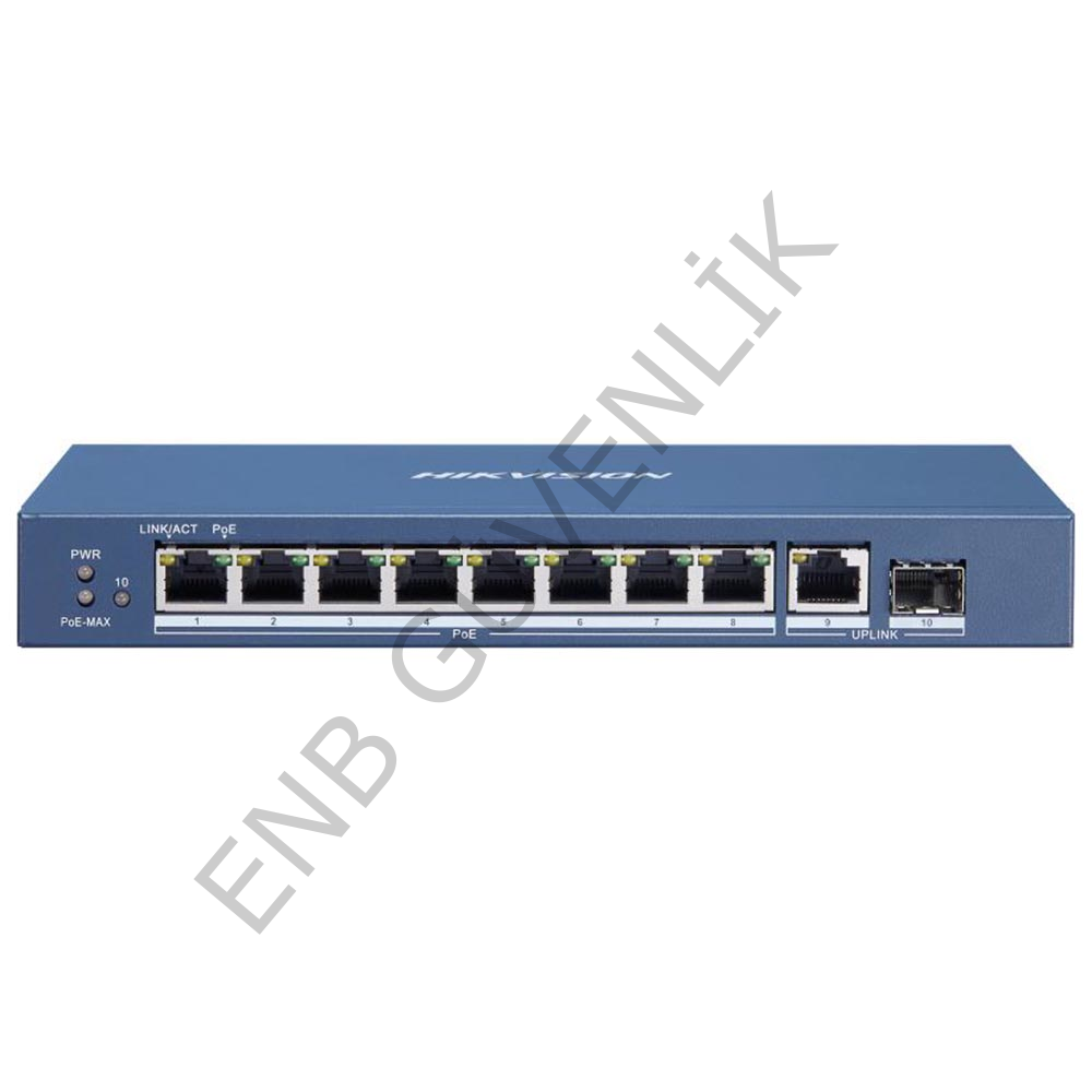 Hikvision DS-3E0510P-E/M 8 Port Gigabit Switch