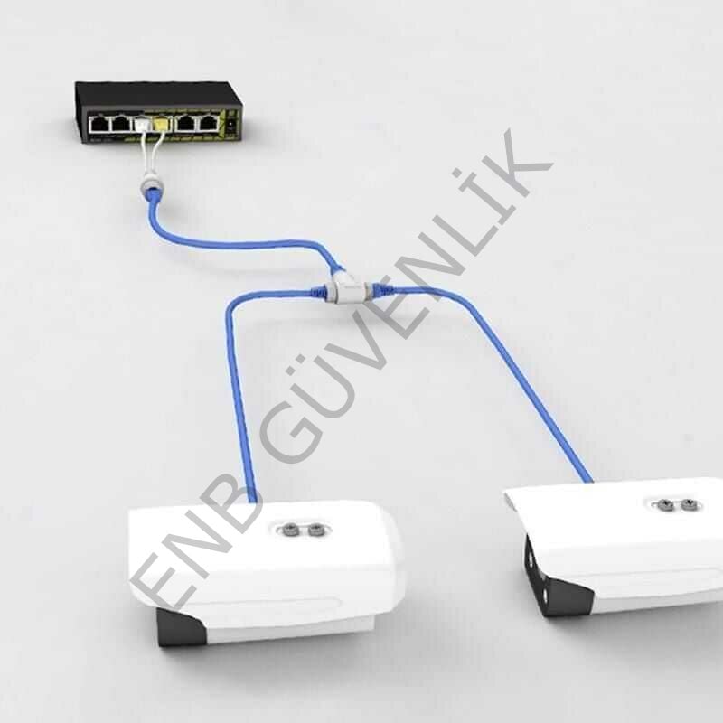 PoE Splitter - RJ45 3 Yollu Ayırıcı