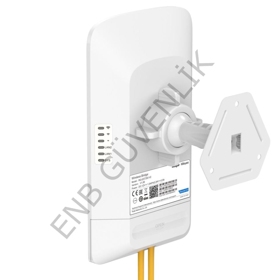 RUIJIE RG-EST350 V2, 5GHz Çift Akışlı 802.11ac 5KM Kablosuz Köprü