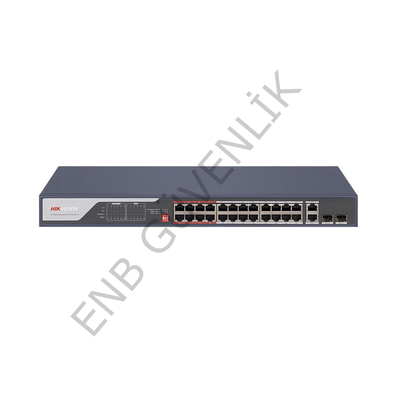 HIKVISION DS-3E0326P-E(C) 24 Bağlantı Noktalı Hızlı Ethernet Yönetilmeyen POE