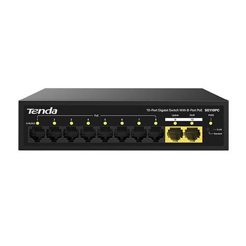 Tenda SG110PC 8 Port 10/100/1000 Mbps Gigabit PoE Switch