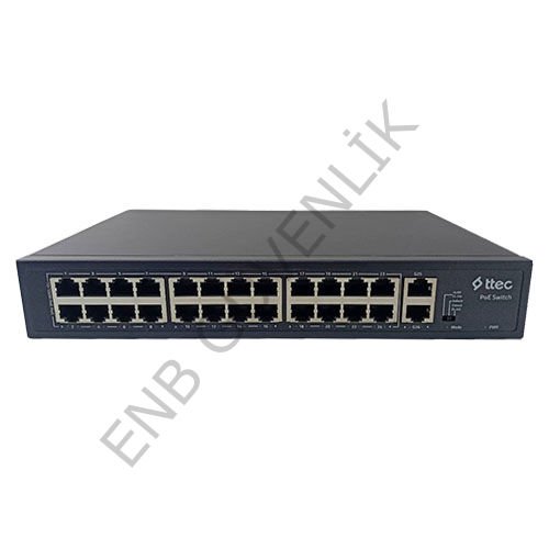 Ttec 26300PG / AC100-240V / 300W / 24 PORT POE SWİTCH