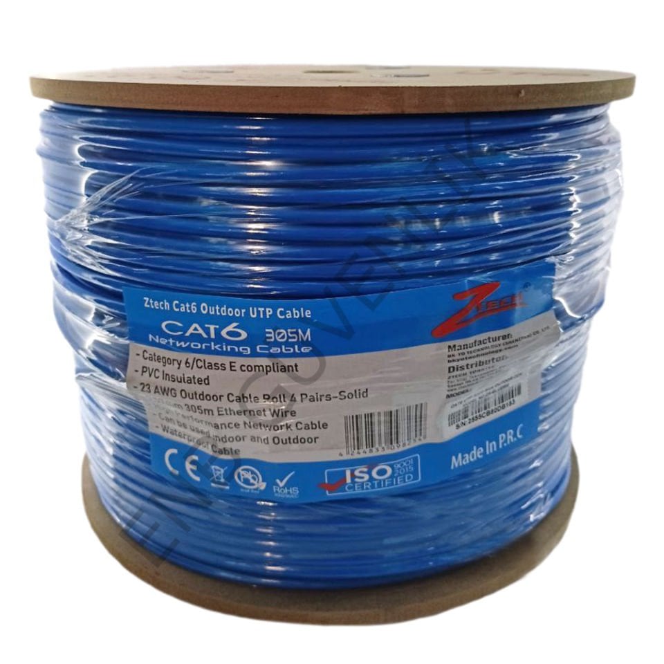 ZTECH 23AWG/4P 0,57MM 305M CAT 6 OUTDOOR KABLO